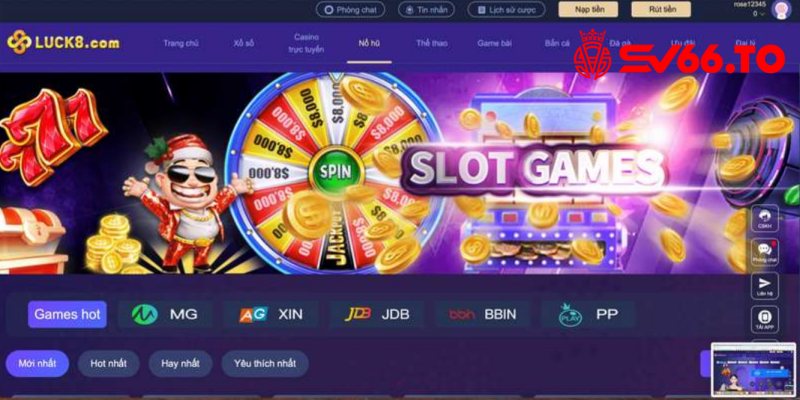 Kho game Luck8 đa dạng, nhiều thể loại khác nhau