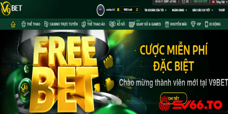 Các sản phẩm cá cược tại V9bet được yêu thích