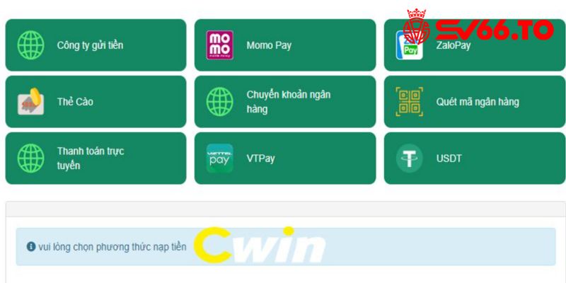 Nạp tiền qua Internet Banking tại Cwin được nhiều người ưa chuộng